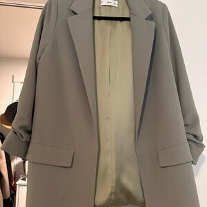 Mango Women's Olive Blazer